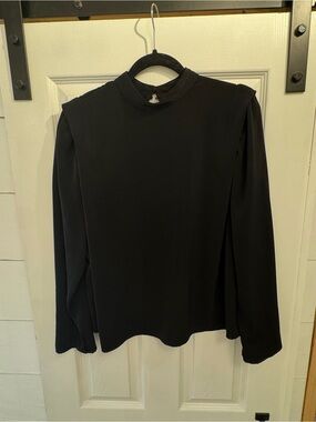 H&M Women’s Black Long Sleeve Mock Neck Top